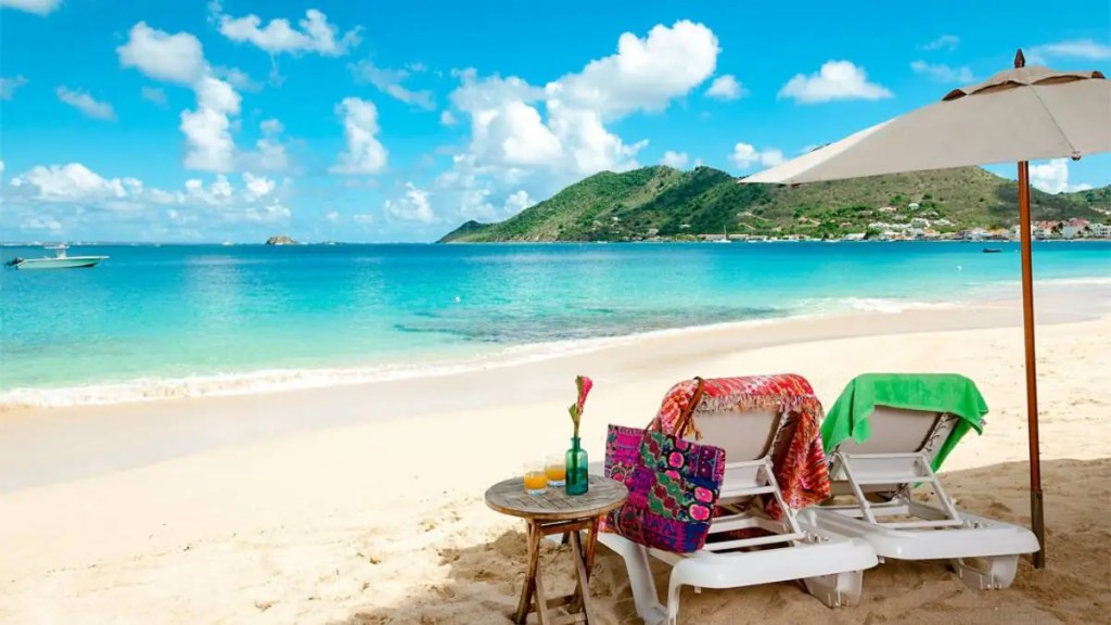 Blick auf den Strand